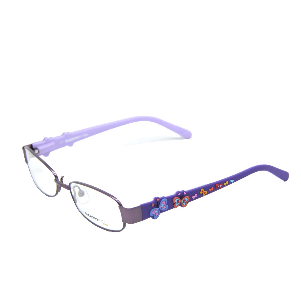 MARCHON NYC JUNIOR KIDS OLIVIA 502 PURPLE AUTHENTIC EYEGLASSES 48-15-125